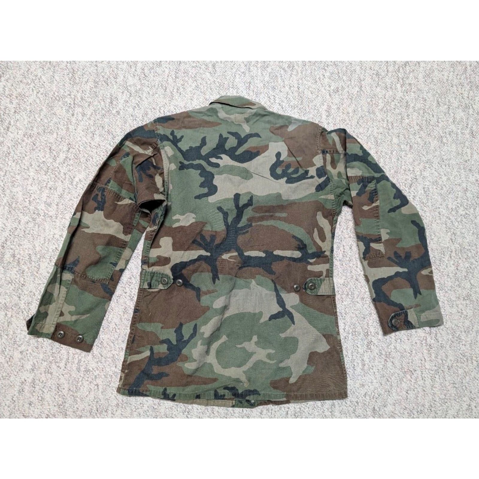 Vintage VINTAGE US ARMY Coat Mens SMALL LONG woodland camouflage patches Size US S / EU 44-46 / 1 - 2 Thumbnail