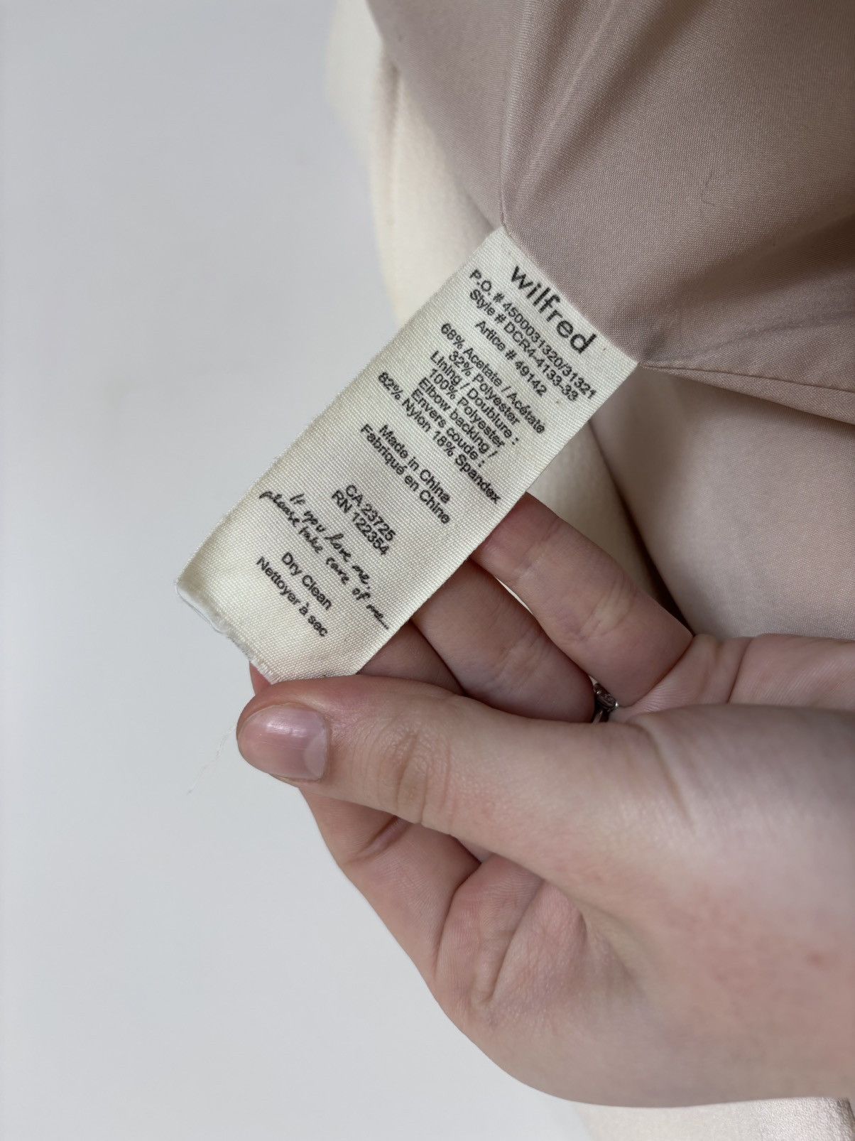 Aritzia Wilfred Aritzia Montesson Women’s Beige Ivory Moto Jacket Size S / US 4 / IT 40 - 16 Thumbnail