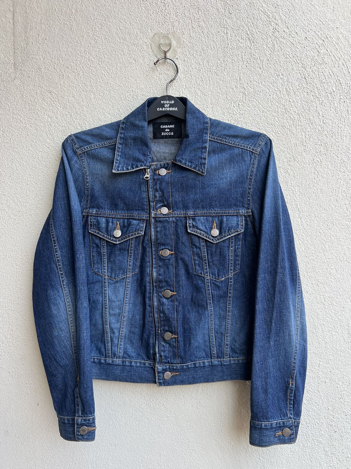 CABANE de ZUCCa Cabane de Zucca Japan Button Zip Denim Trucker Jacket Size US S / EU 44-46 / 1 - 22 Thumbnail