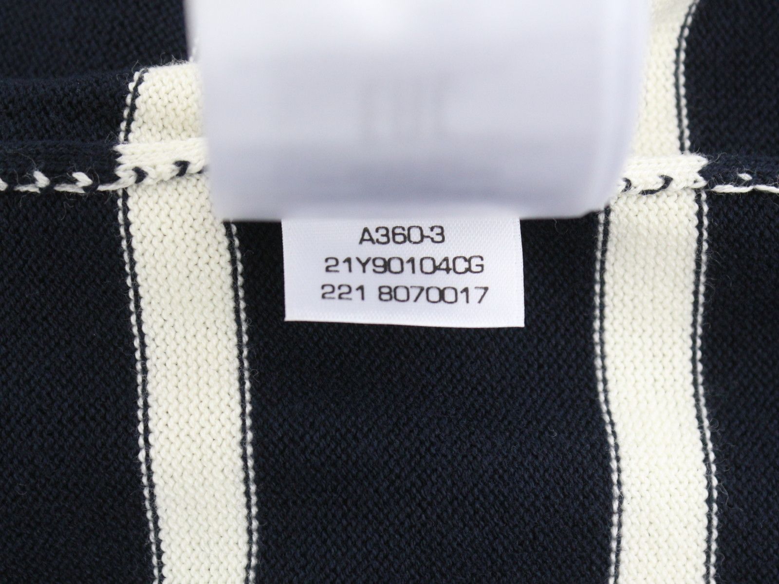 Gant BRETON STRIPE C-NECK M Evening Blue Cotton Jumper 87310 Size US M / EU 48-50 / 2 - 10 Thumbnail