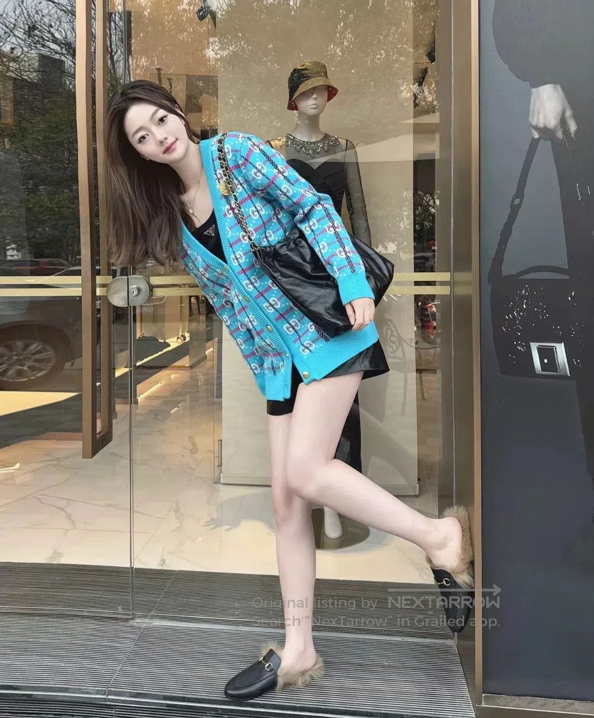 Gucci Gucci GG Monogram Blue Knit Cardigan. Size XL / US 12-14 / IT 48-50 - 7 Thumbnail