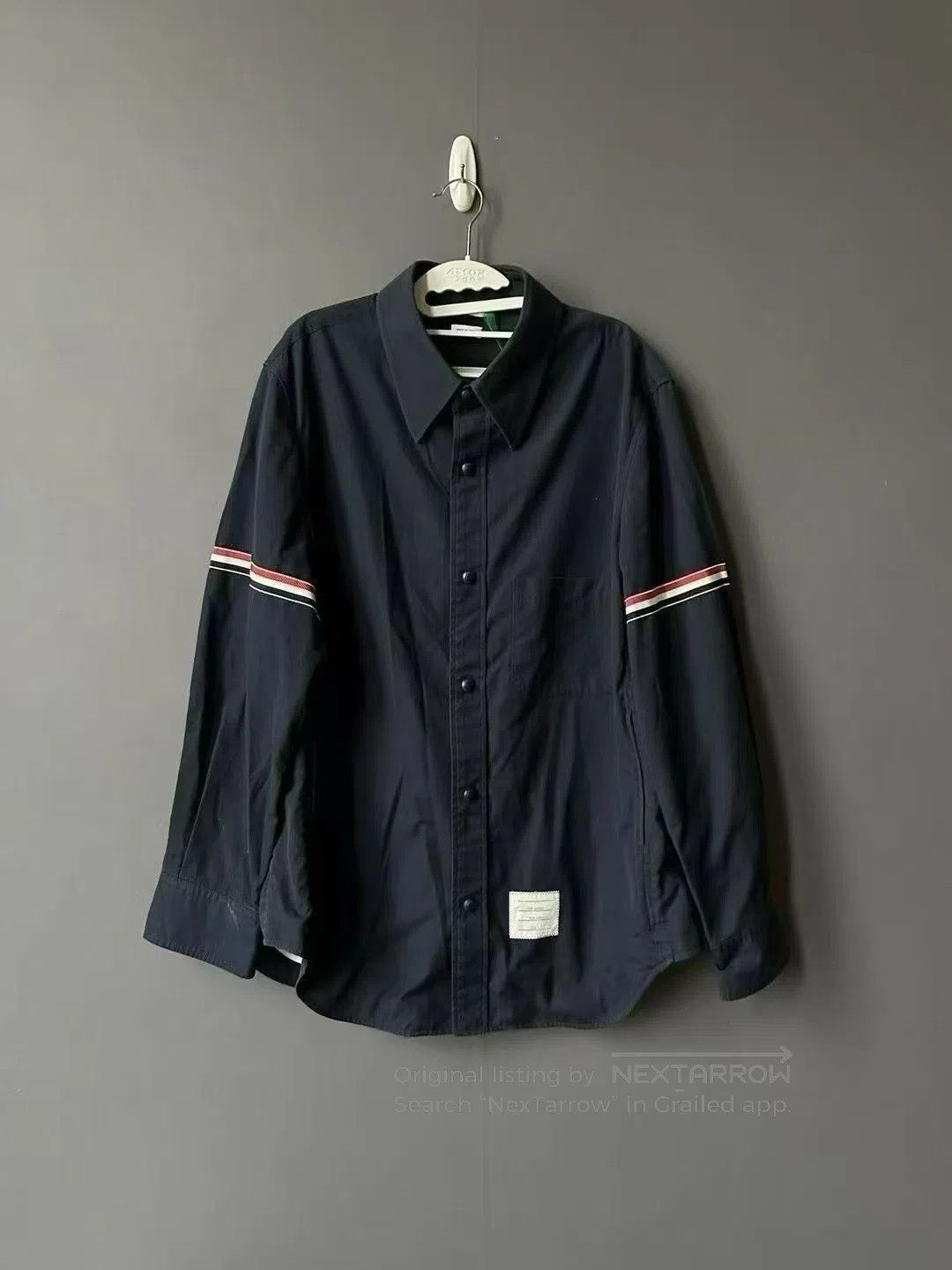 Thom Browne Thom Browne Double Sleeve Logo Shirt Jacket| Size US L / EU 52-54 / 3 - 1 Thumbnail
