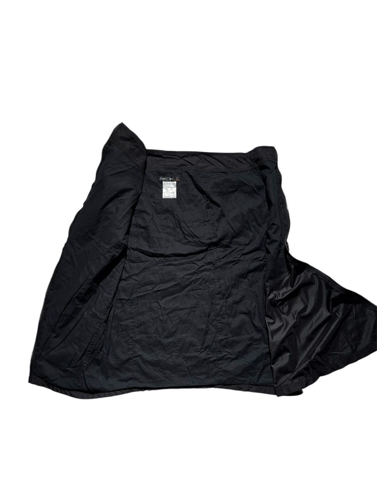 Japanese Brand Marc Cain Avant Garde Nylon Skirt Asymmetrical Zip Front Size 32" / US 10 / IT 46 - 5 Thumbnail