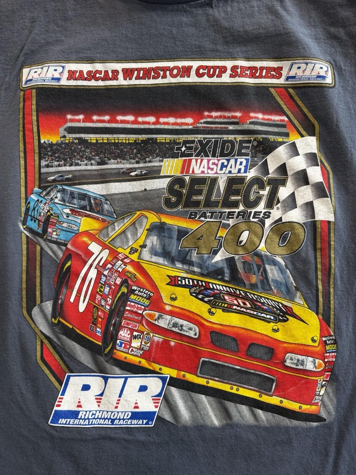 NASCAR Vintage 90s 1998 NASCAR Winston Cup Richmond Race T-Shirt XL Size US XL / EU 56 / 4 - 3 Thumbnail
