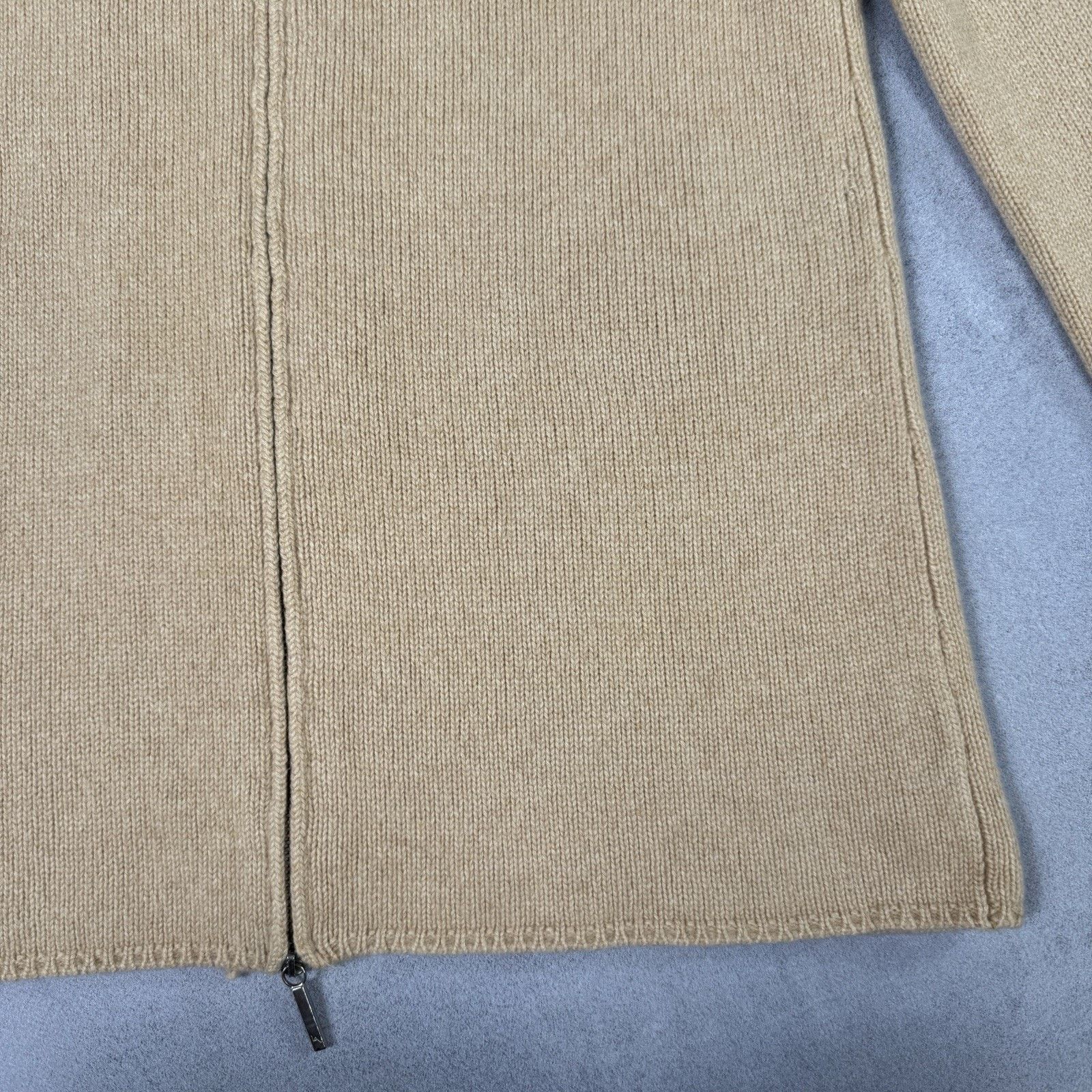 Vintage Lorena Antoniazzi Women Chashmere Zip Sweater Beige Size 44 Size M / US 6-8 / IT 42-44 - 10 Thumbnail