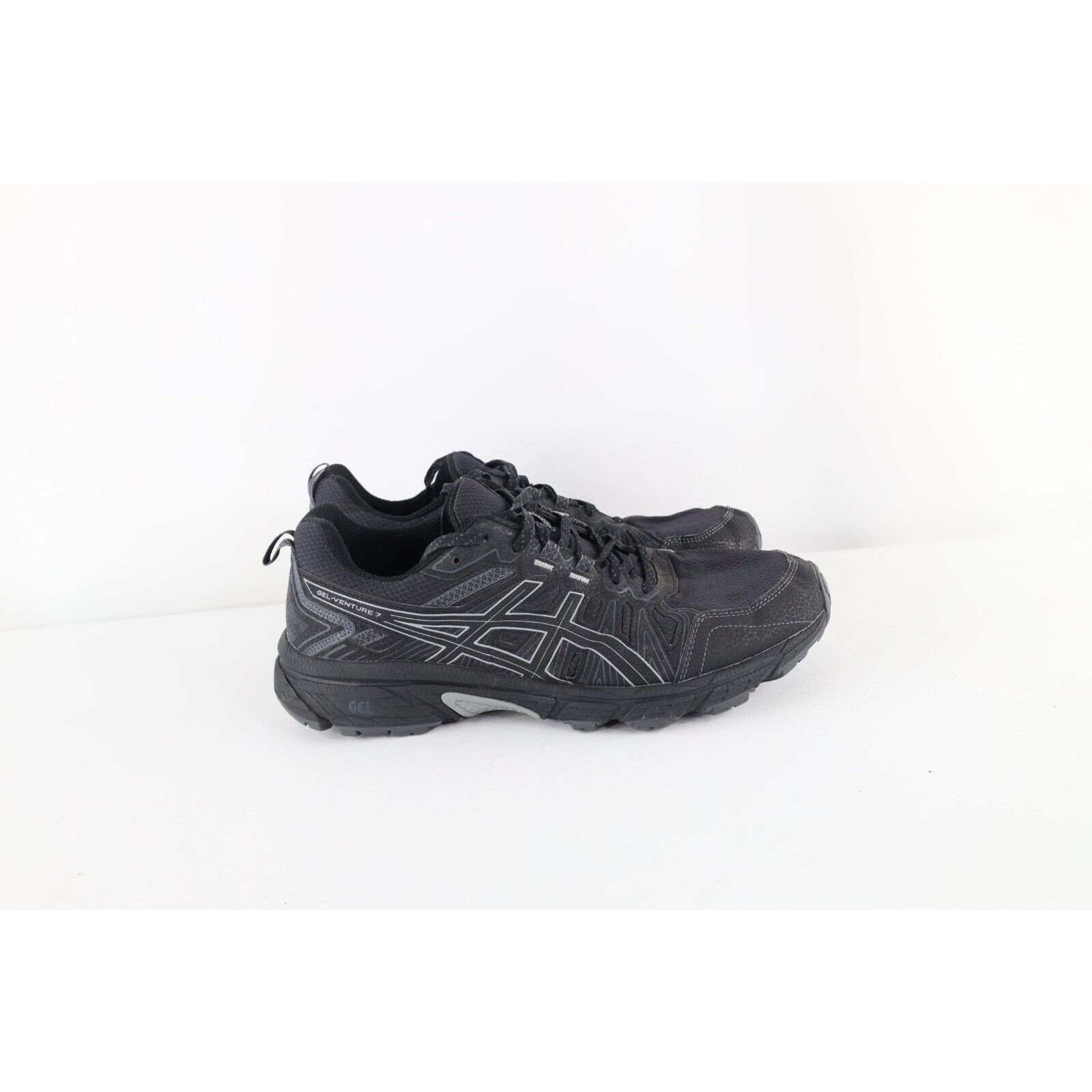 Asics × Vintage Vintage Asics Gel Venture Running Dad Shoes Black Size ONE SIZE - 4 Thumbnail