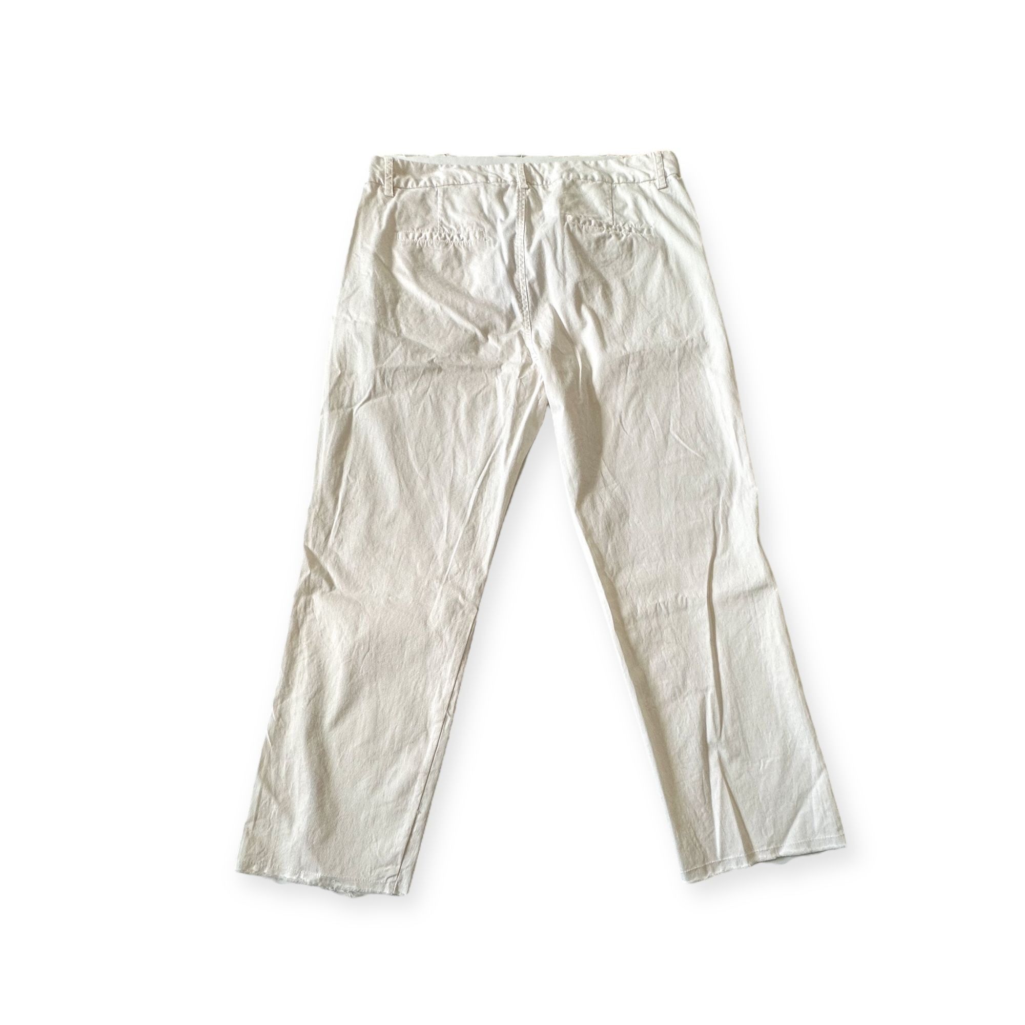 Nili Lotan Nili Lotan Montauk Pant in Eggshell, Size 12, NWT Size 34" / US 12 / IT 48 - 9 Thumbnail