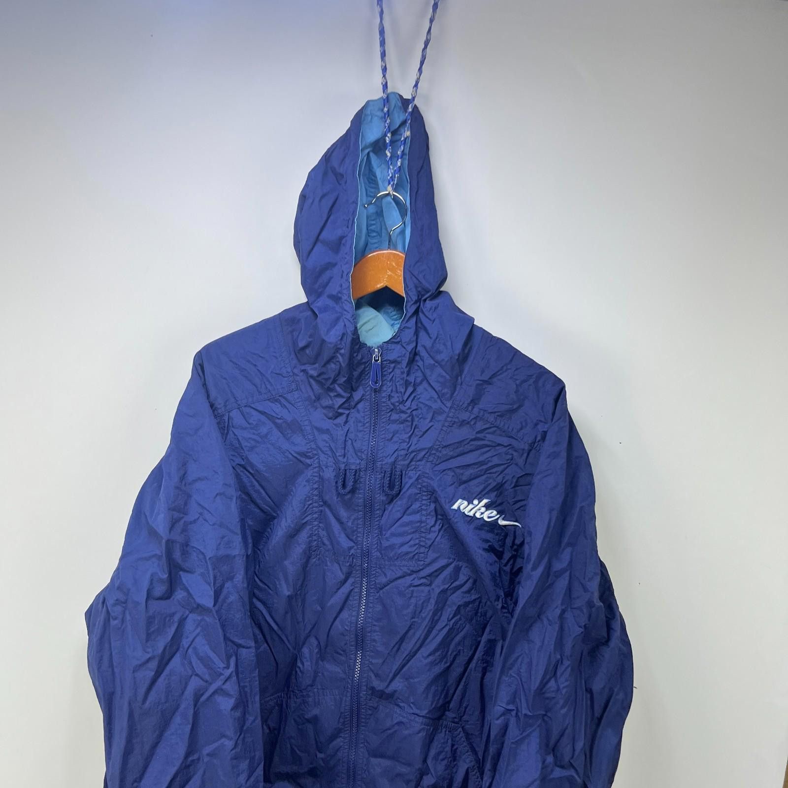 Nike Vintage 90s Nike Hooded Windbreaker Jacket 2XL Big Swoosh Size US XXL / EU 58 / 5 - 2 Thumbnail