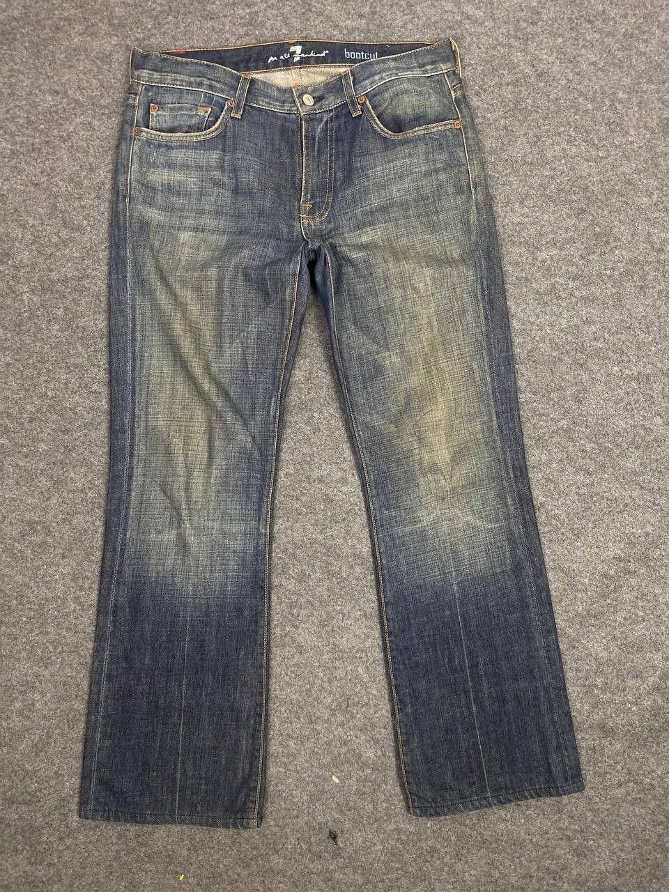 7 For All Mankind 7 for all mankind bootcut flare denim nice design Size US 34 / EU 50 - 6 Thumbnail