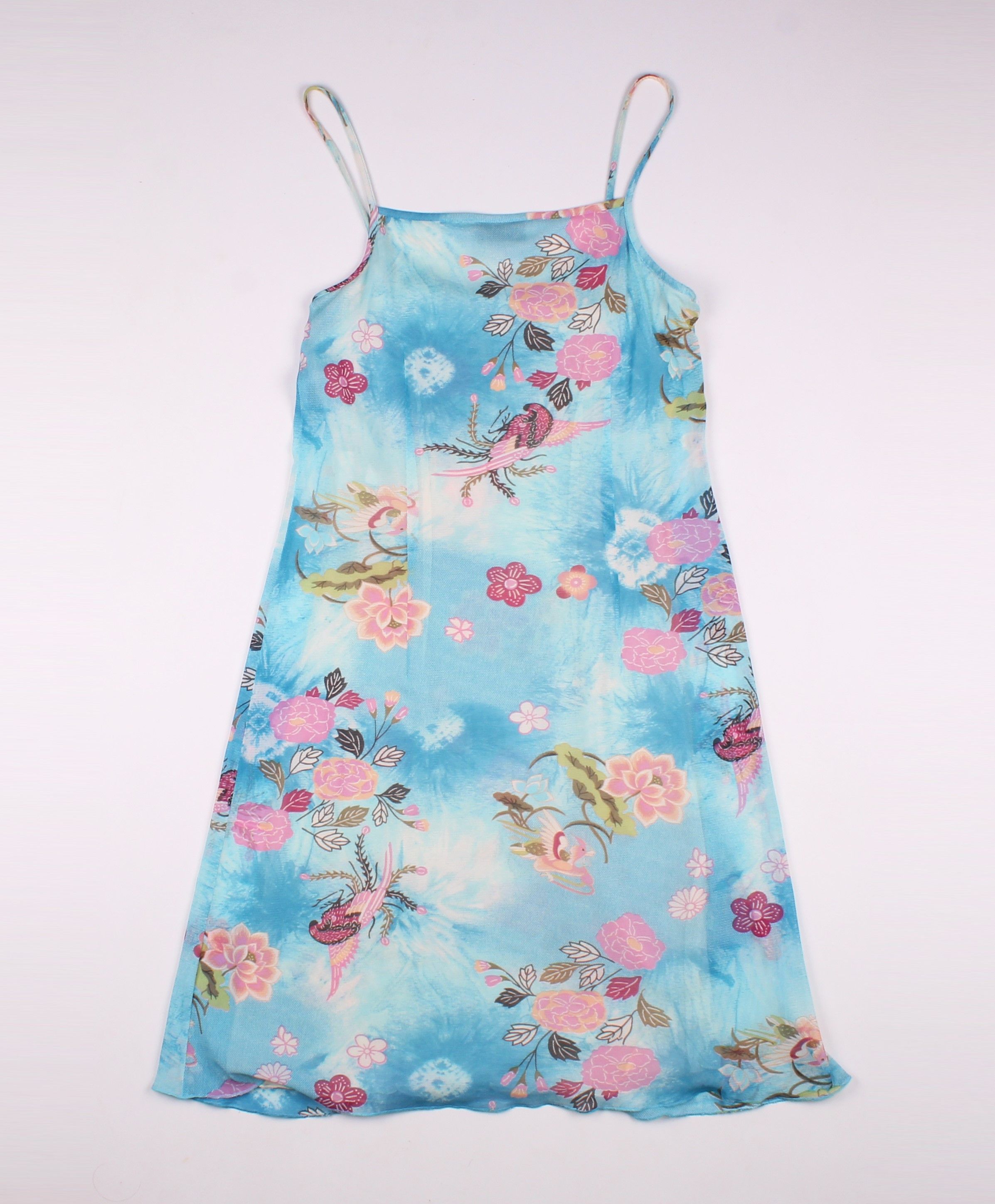Vintage Vintage Just Me Mesh Printed Sleep Dress Size M / US 6-8 / IT 42-44 - 9 Thumbnail