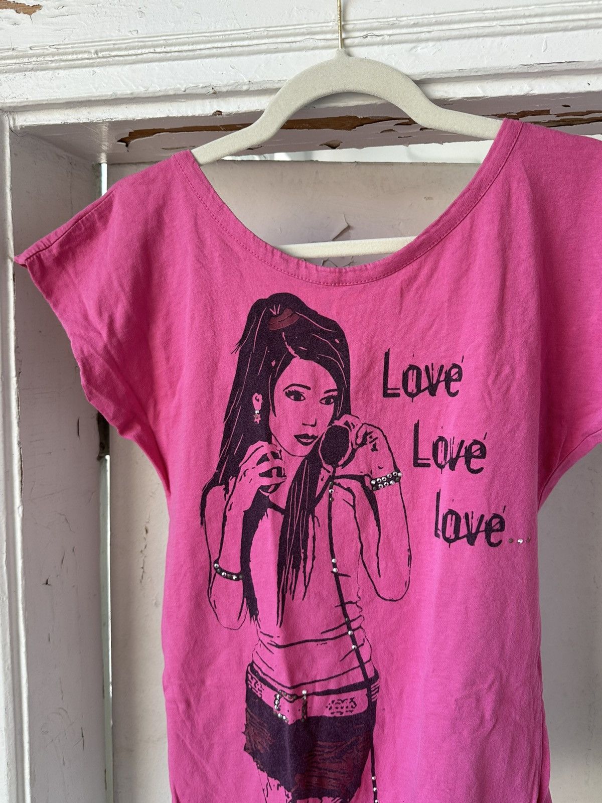 Japanese Brand × Vintage Vintage Printed Pink Short Sleeve Tee Size M / US 6-8 / IT 42-44 - 2 Thumbnail