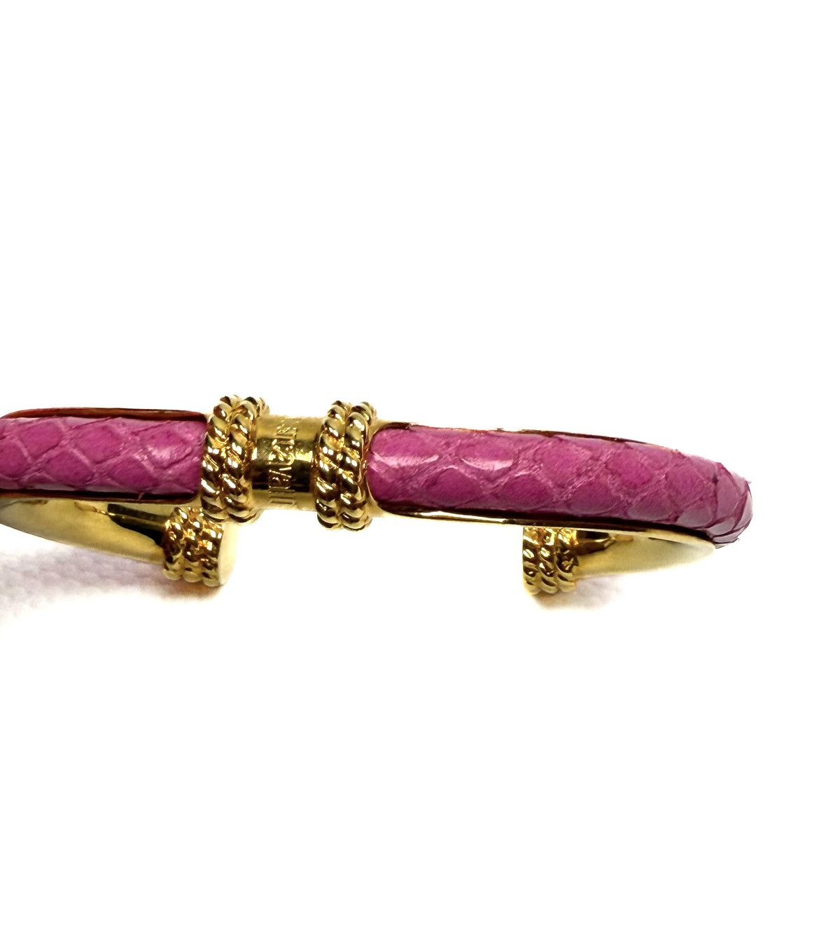 Just Cavalli Just Cavalli Roberto Cavalli Snake Leather Cuff Bracelet Size ONE SIZE - 6 Thumbnail