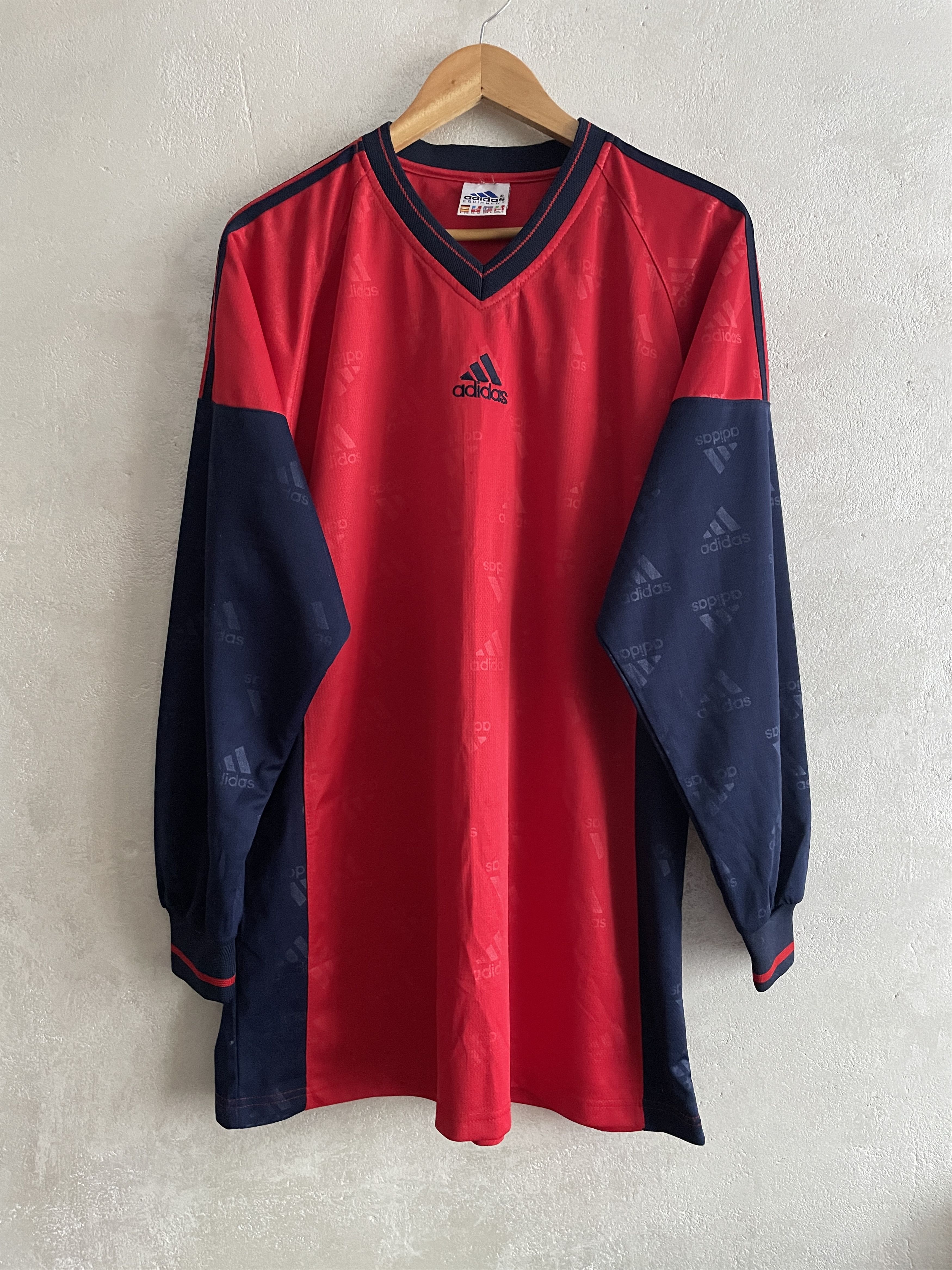 Adidas Adidas Equipment 90s Vintage Football Shirt Template Jersey Size US L / EU 52-54 / 3 - 1 Thumbnail