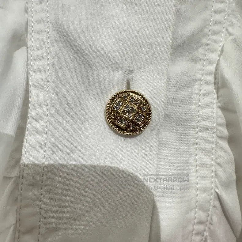 Chanel Chanel 22A ruffled diamond button long-sleeved shirt Size XS / US 0-2 / IT 36-38 - 6 Thumbnail