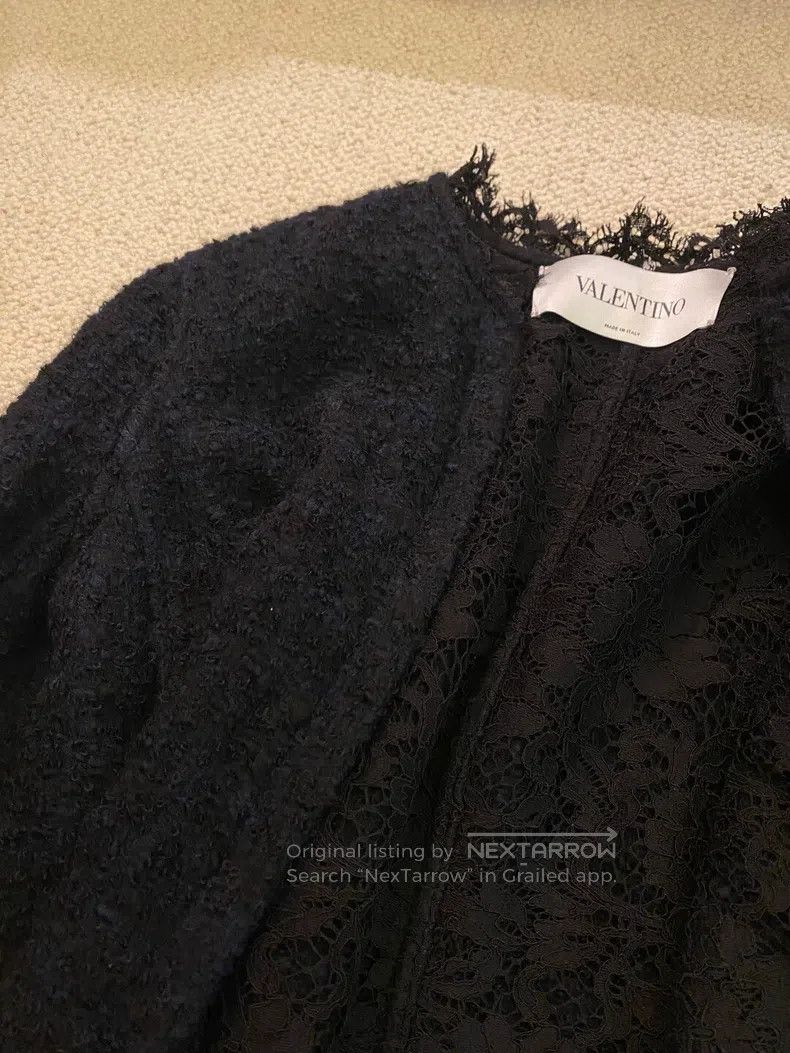 Valentino Valentino Lace wool coat Size S / US 4 / IT 40 - 3 Thumbnail
