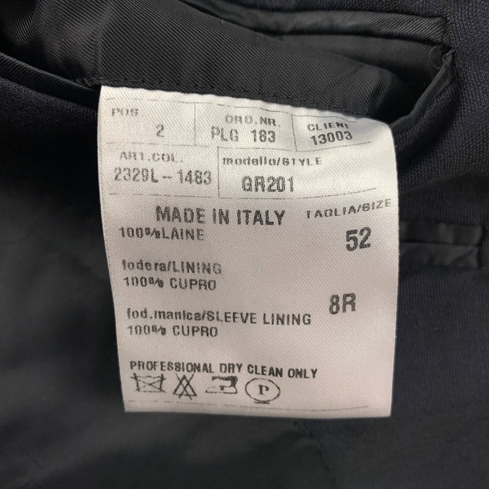 Lanvin LANVIN Size 42 Navy Cupro Notch Lapel Sport Coat Size 42R - 5 Thumbnail