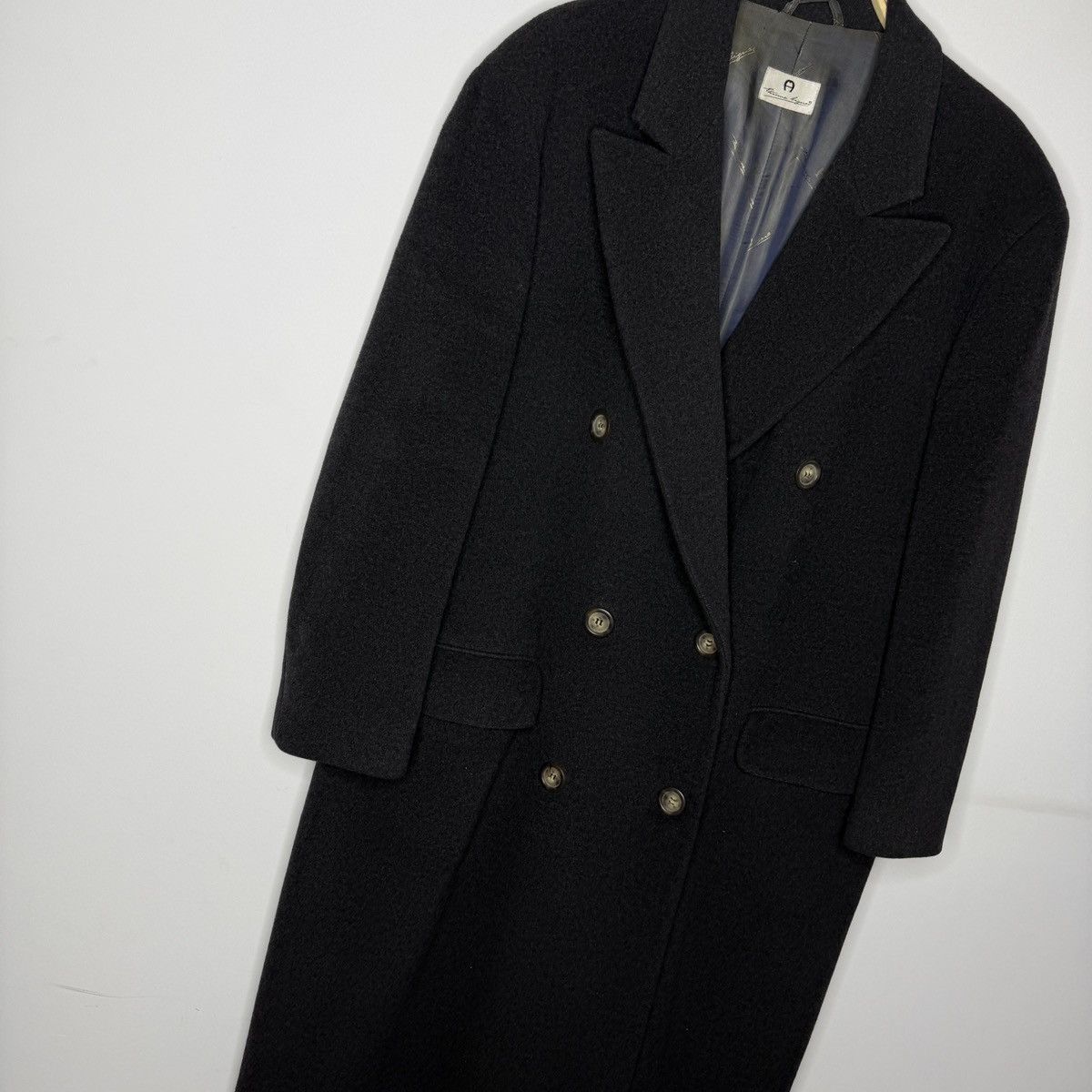 Etienne Aigner Vintage Etienne Aigner Trench Coat Double Breasted Wool Size US L / EU 52-54 / 3 - 3 Thumbnail