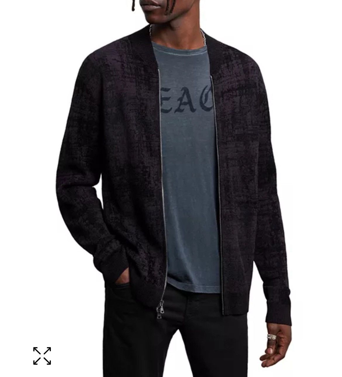 John Varvatos Jacquard cardigan medium Size US M / EU 48-50 / 2 - 7 Thumbnail