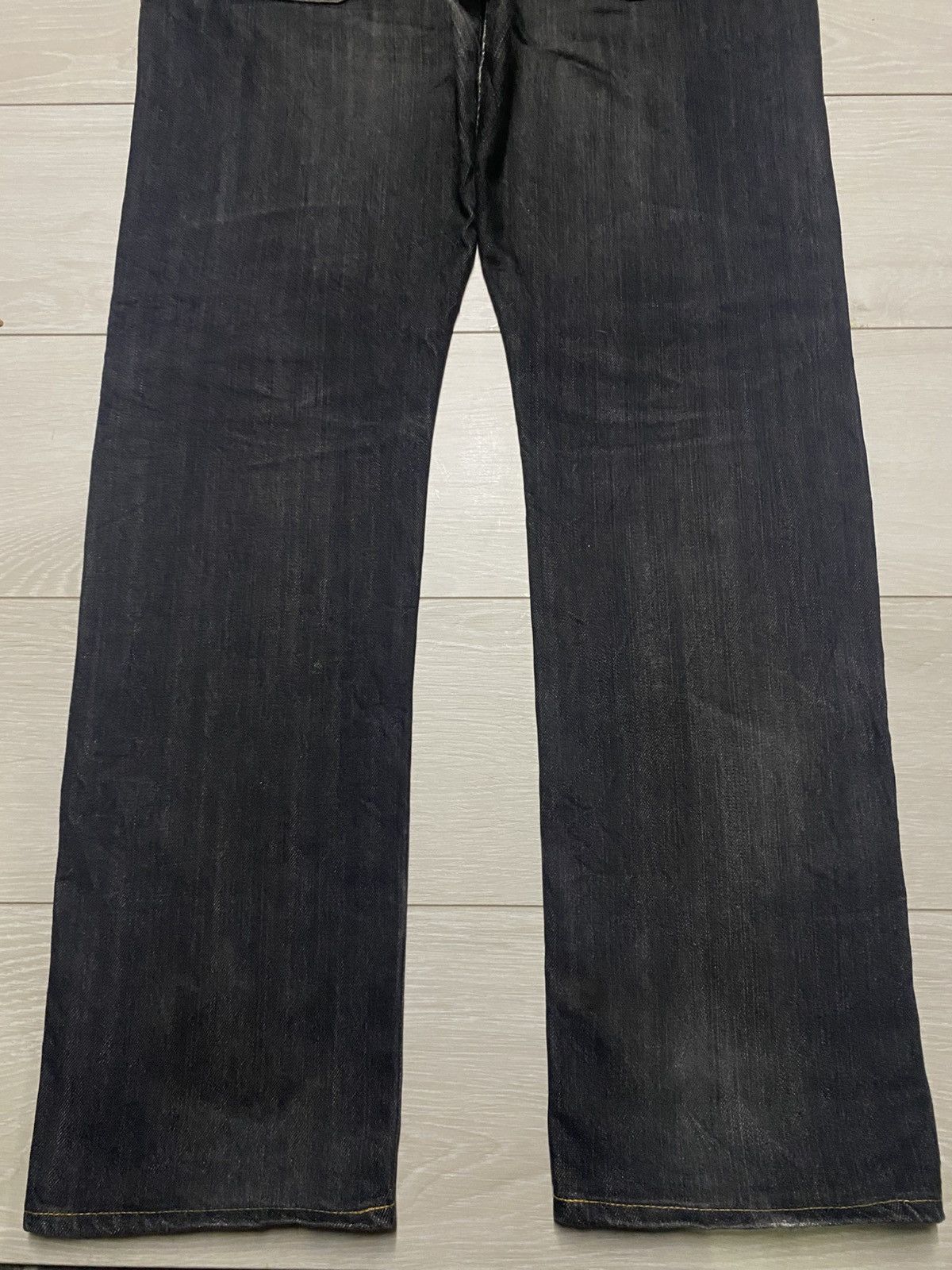 Undercover × Uniqlo Vintage Uniqlo Black Denim Selvedge Distressed Loose Jeans Size US 39 - 6 Thumbnail