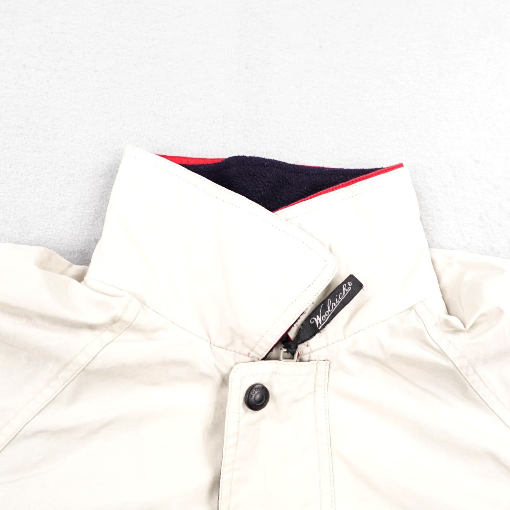 Vintage VINTAGE Woolrich Haversack System Windbreaker Jacket Mens M Beige Navy 90s Outdoor Windproof Zip Size US M / EU 48-50 / 2 - 2 Thumbnail