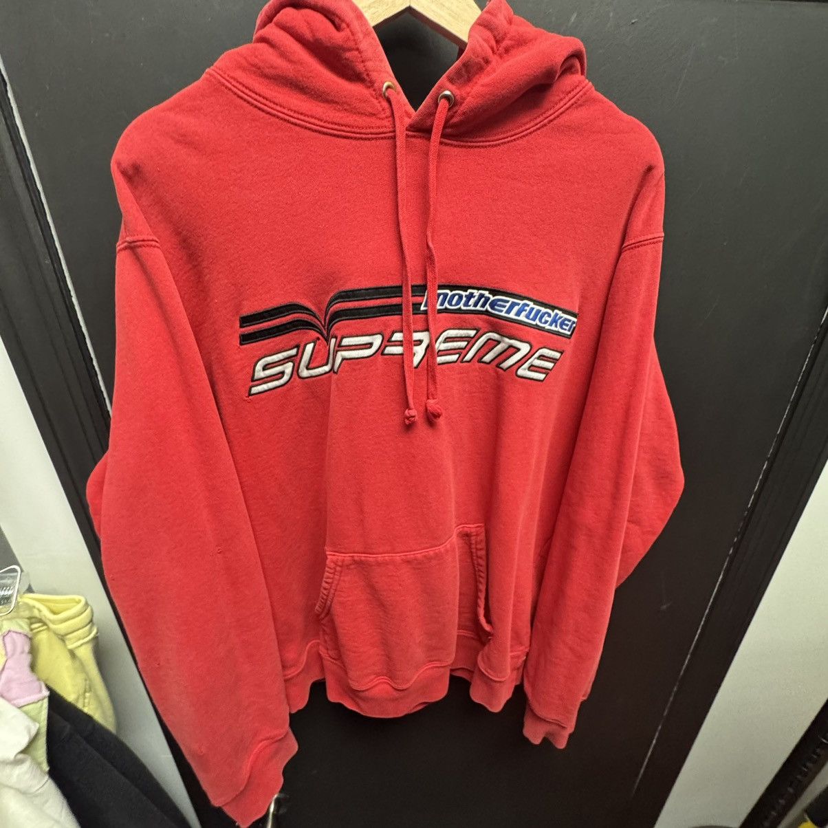 Supreme Supreme Motherfucker Hooded Sweatshirt Red | Grailed