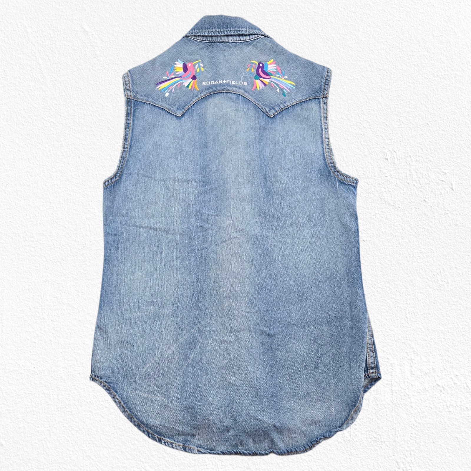 Imogene + Willie Imogene + Willie x Rodan + Fields Denim Western Vest Small Size S / US 4 / IT 40 - 16 Thumbnail