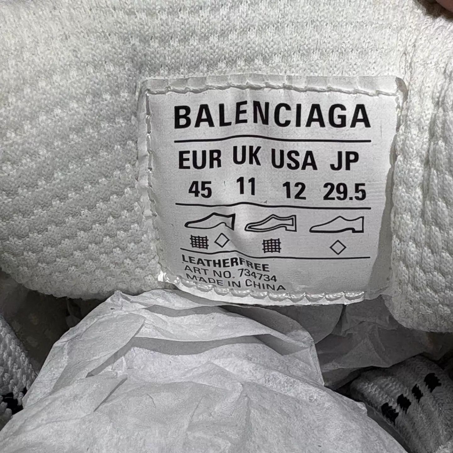 Balenciaga BLCG 3XL Distressed Gray Dad Sneaker 45 (New with Box) Size US 12 / EU 45 - 8 Thumbnail