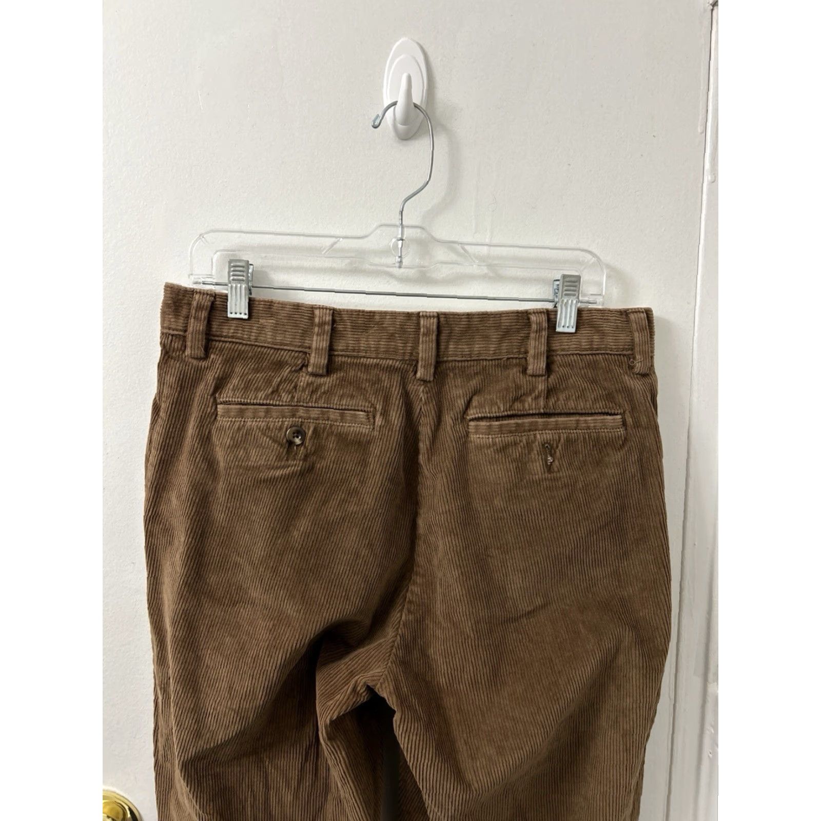 Vintage LL Bean Country Corduroy Pants Mens 33x32 Brown Classic Fit Stretch 502835 Size US 33 - 7 Thumbnail
