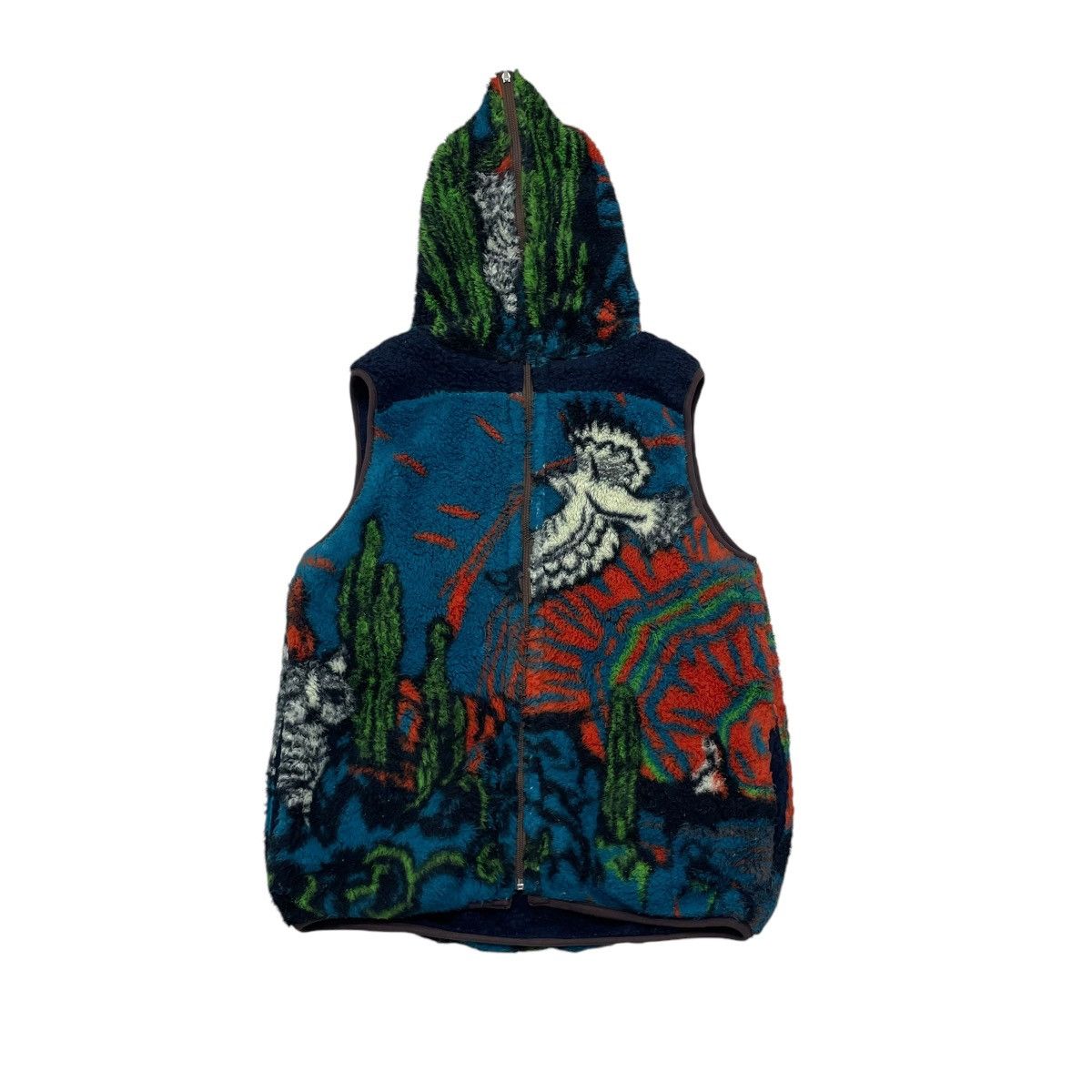 Native Japanese Brand Full Print Nature View Sherpa Sleeveless Size US M / EU 48-50 / 2 - 3 Thumbnail