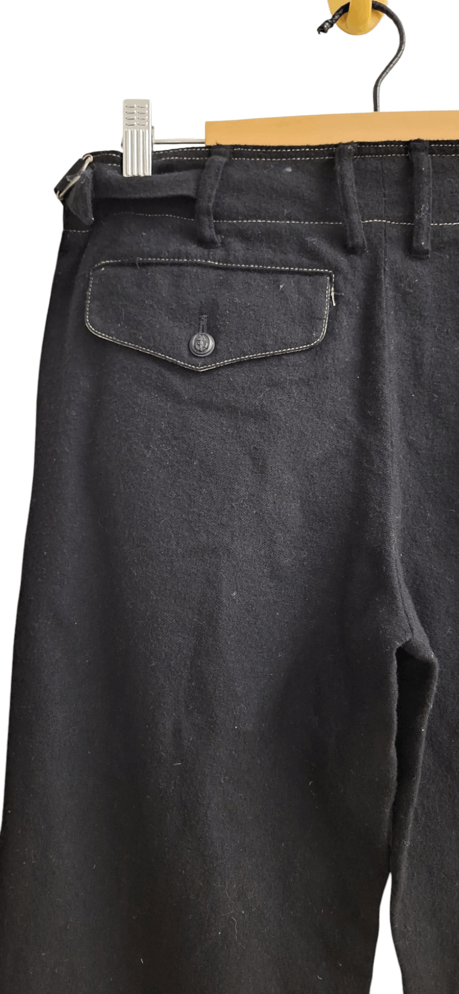 Designer × Pas de Calais Pas De Calais Baggy Wide Wool Adjustable Waist Pants Size US 29 - 10 Thumbnail
