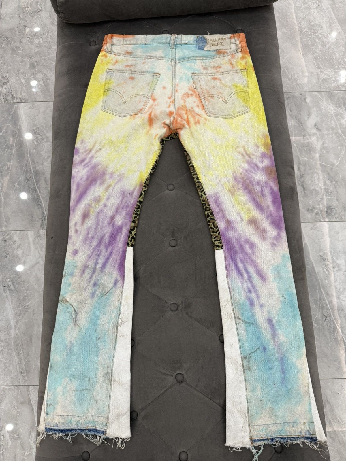 Gallery Dept. Gallery Dept. GG Tie Dye Flare Jeans Size US 32 / EU 48 - 6 Thumbnail