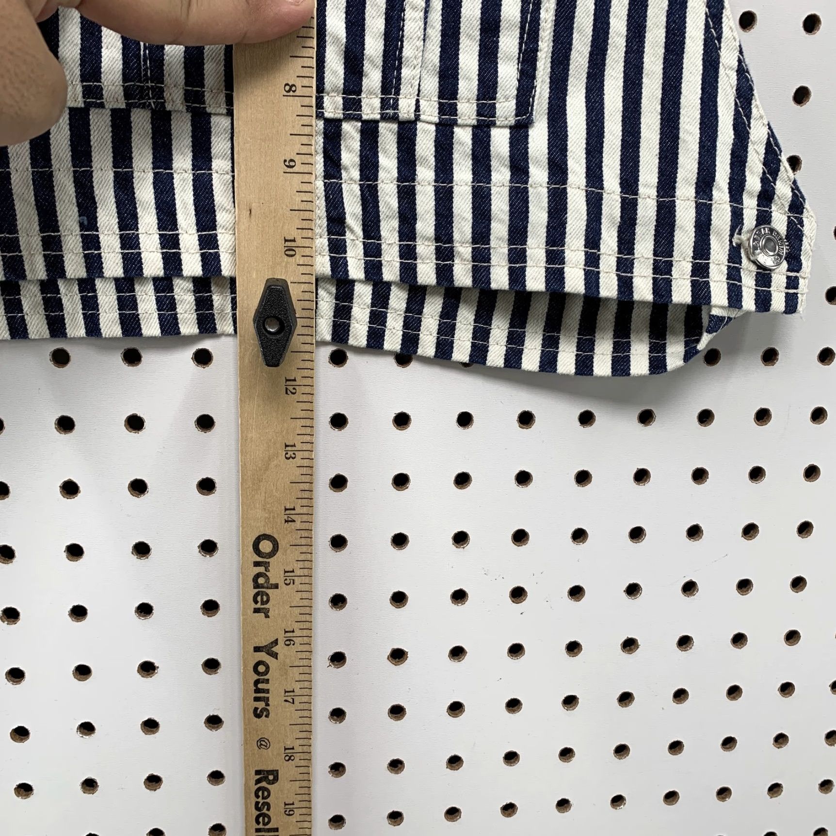 Vintage Pull&Bear Denim Blue White Striped Overalls Top Womens Medium Summer Casual Size M / US 6-8 / IT 42-44 - 7 Thumbnail
