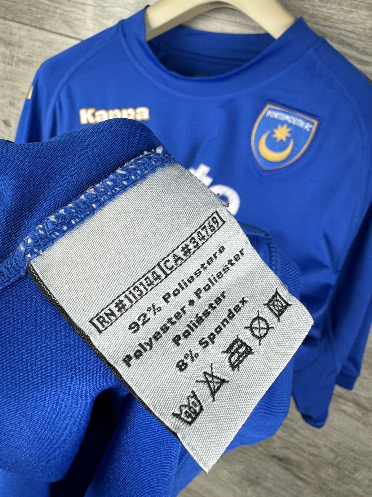 Kappa × Vintage Portsmouth FC Football Shirt Soccer Kappa Jersey Size US XL / EU 56 / 4 - 9 Thumbnail