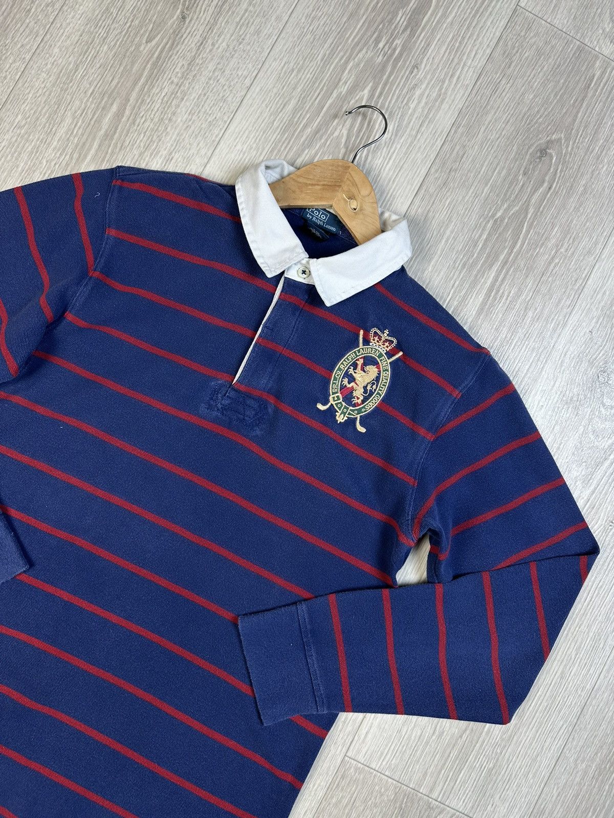 Polo Ralph Lauren Vintage 90s Polo Ralph Lauren Rugby Long Sleeve Sweatshirt Size US S / EU 44-46 / 1 - 2 Thumbnail