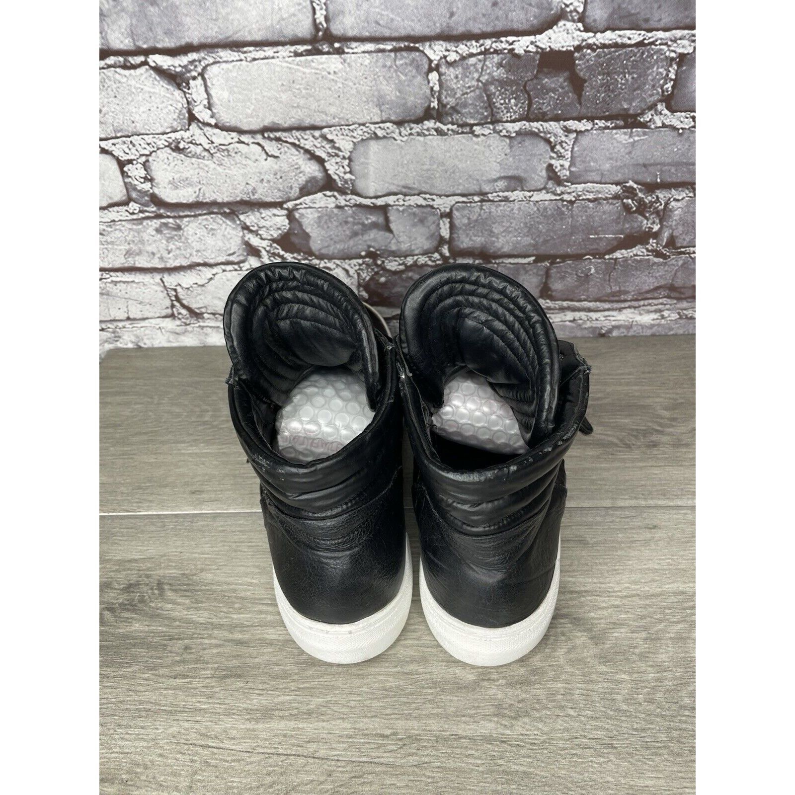 Savio Barbato Savio Barbato Brown Patent Croc Embossed High Top Strap Snea Size US 12 / EU 45 - 6 Thumbnail