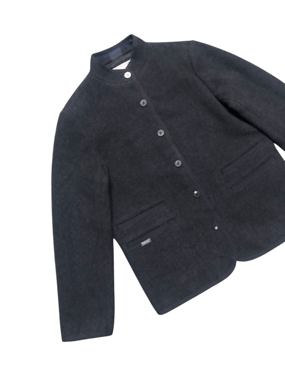 Issey Miyake Mademoiselle Non Non Issey Miyake Baseball Neck Wool Jacket Size US M / EU 48-50 / 2 - 5 Thumbnail