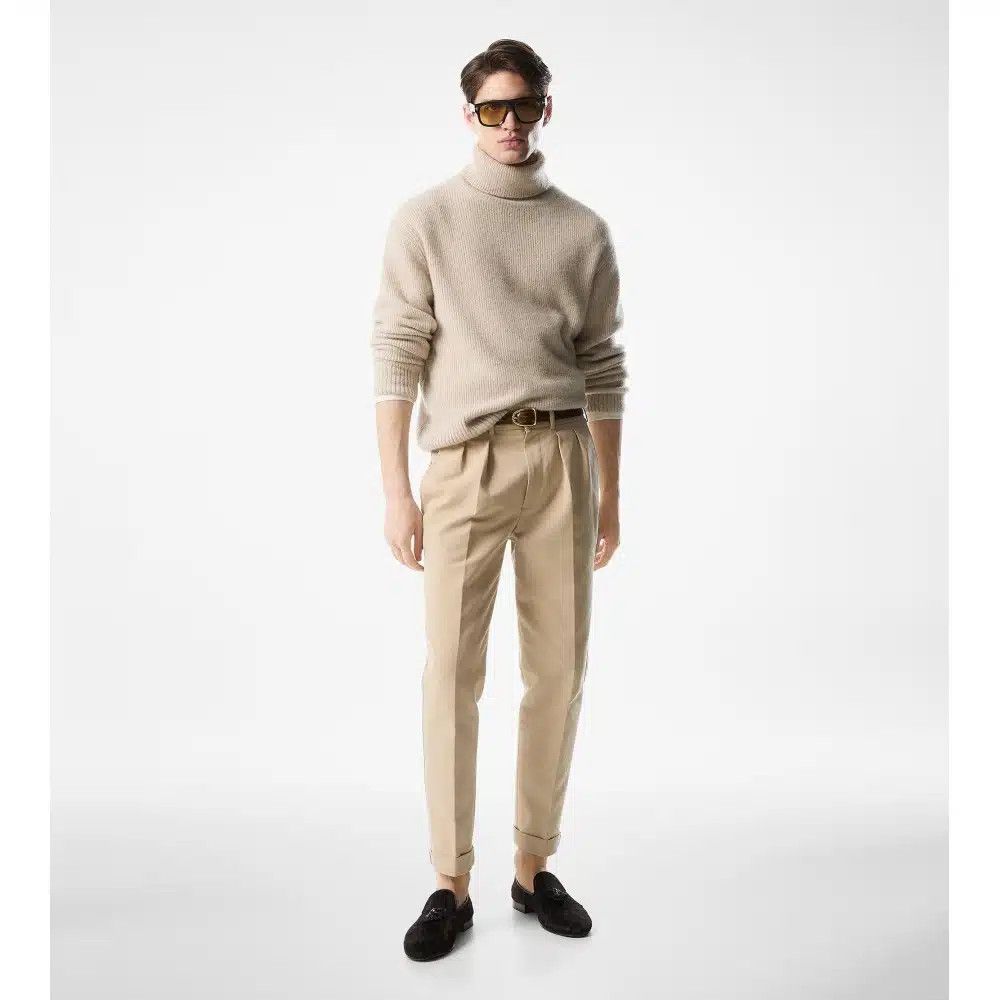 Tom Ford o1loc1c0226 KRL024 Brushed Cashmere Silk Rollneck Sweater Size US M / EU 48-50 / 2 - 2 Thumbnail