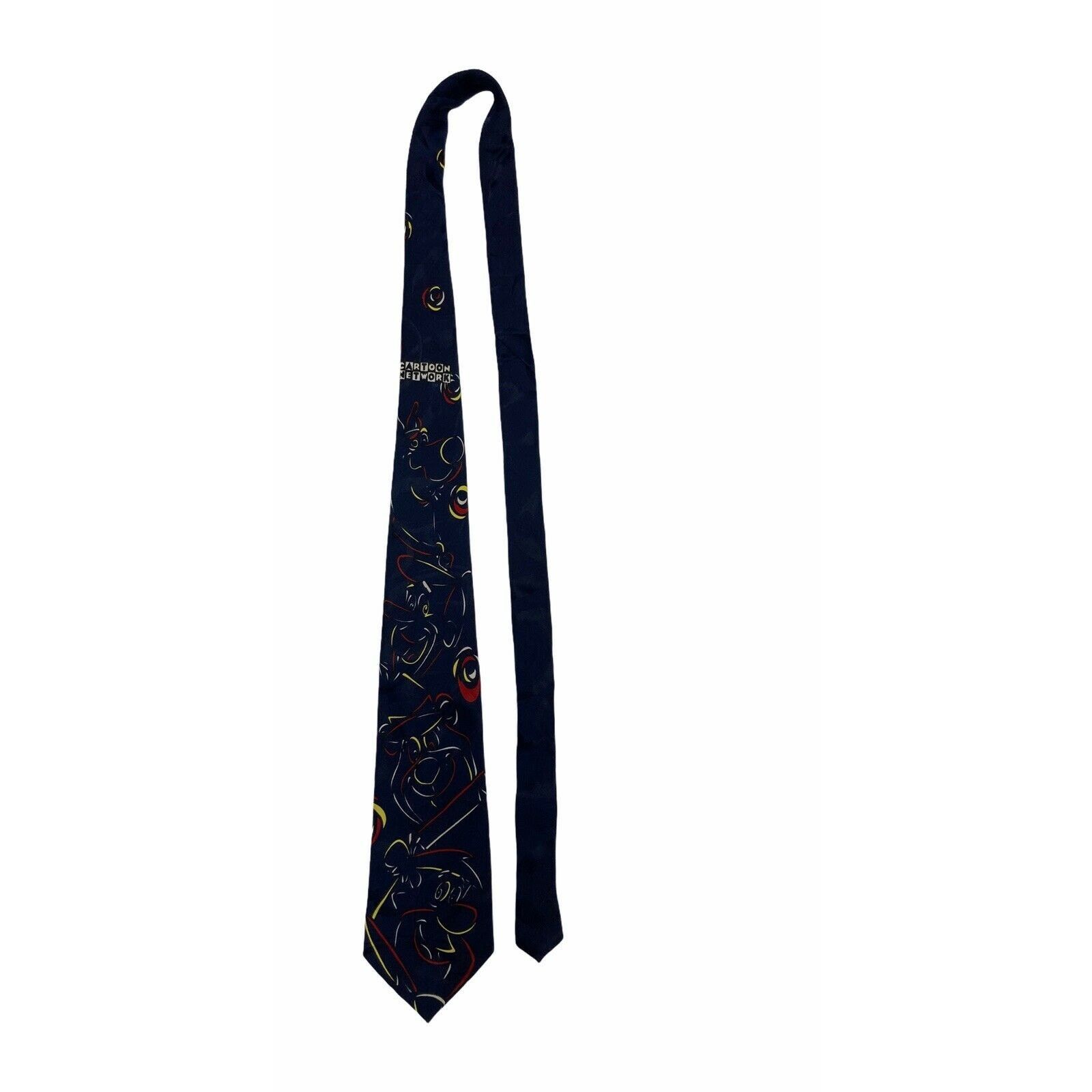 Vintage Hanna Barbera Yogi Bear Jetsons Flintstones Scooby Necktie Size ONE SIZE - 2 Thumbnail