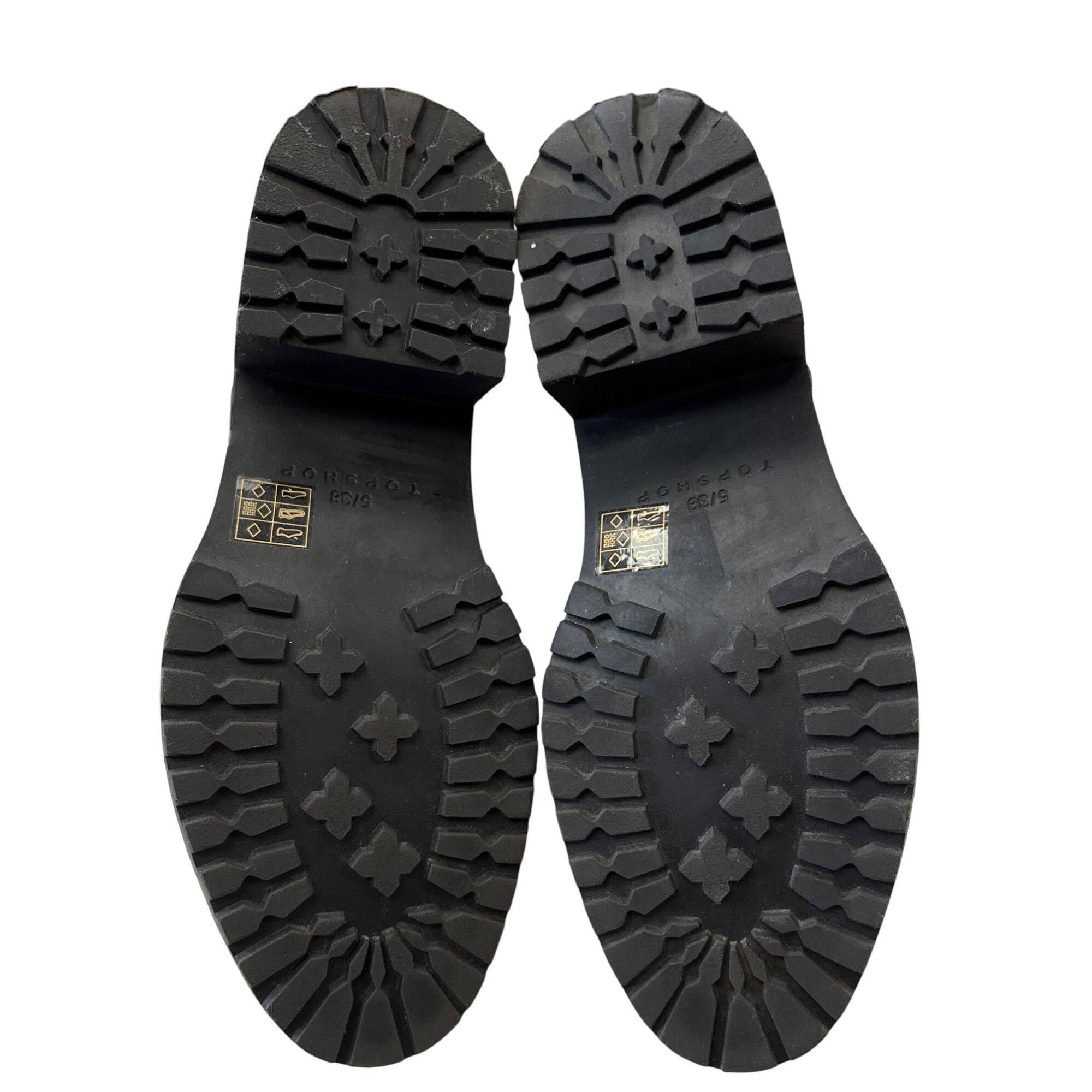Topshop Topshop Womens Black Croc Embossed Chelsea Boots Sz 7.5 SKU Size US 7.5 / IT 37.5 - 5 Thumbnail