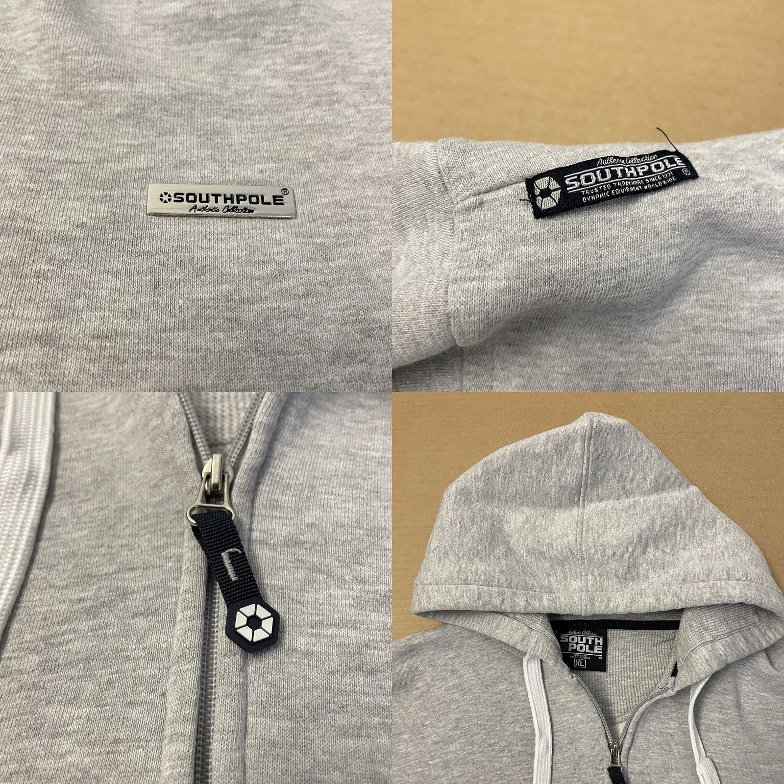 Southpole VINTAGE Southpole Hoodie Adult XL Gray Full Zip Mens Size US XL / EU 56 / 4 - 8 Thumbnail