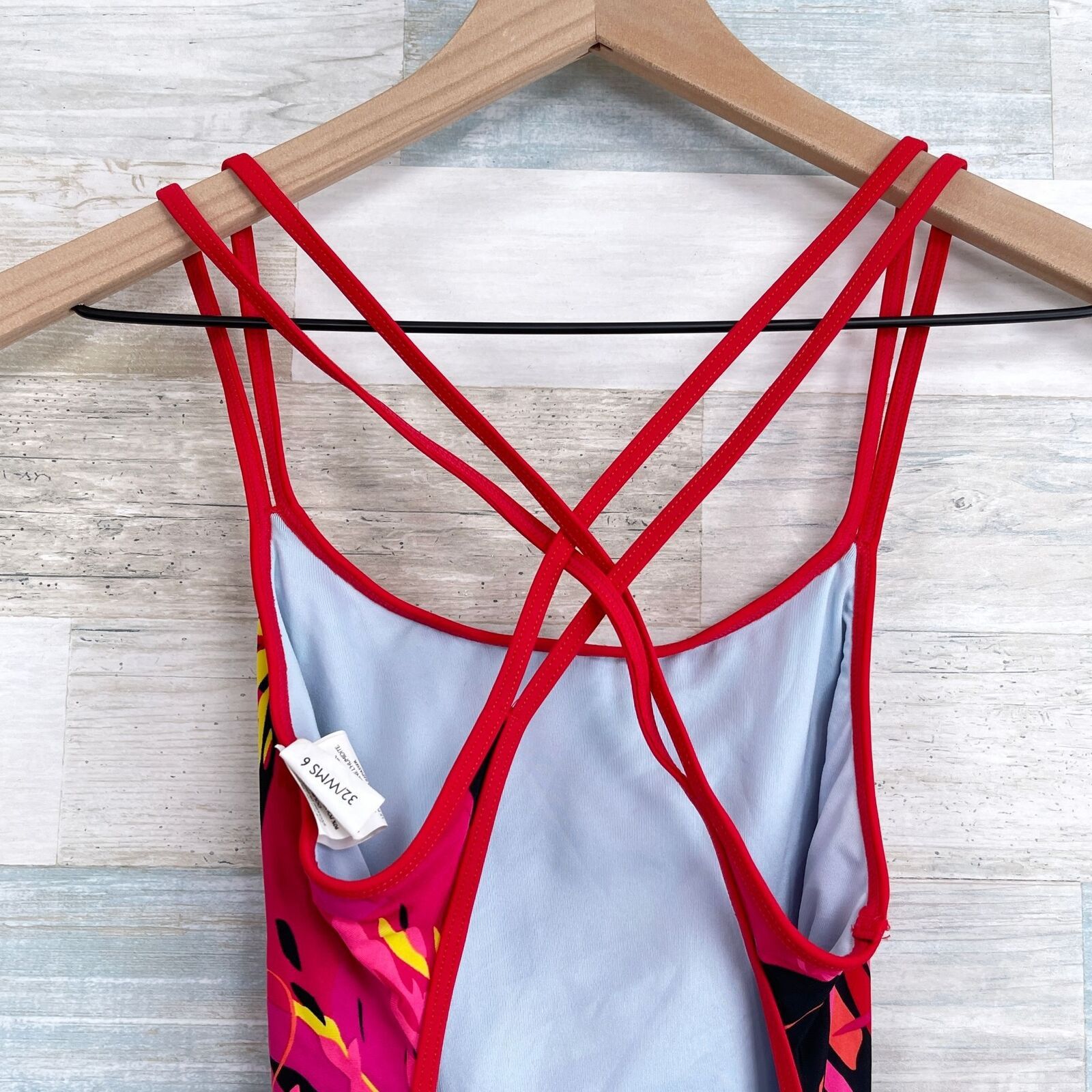 Nike Nike Strappy Open Back One Piece Swimsuit Red Womens 6 Size M / US 6-8 / IT 42-44 - 4 Thumbnail
