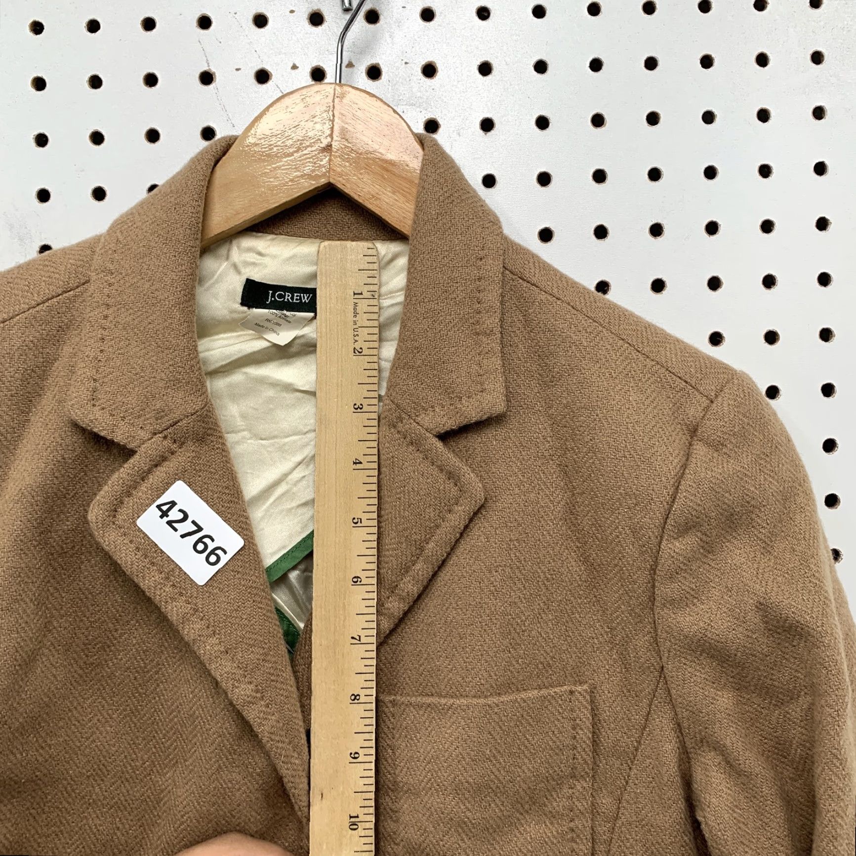 J.Crew VINTAGE J.CREW Wool Blazer Brown Blazer Womens 3 Button Up Business Casual Adult Regular 3 Brown Womens Blazer 90s? Size XS / US 0-2 / IT 36-38 - 5 Thumbnail