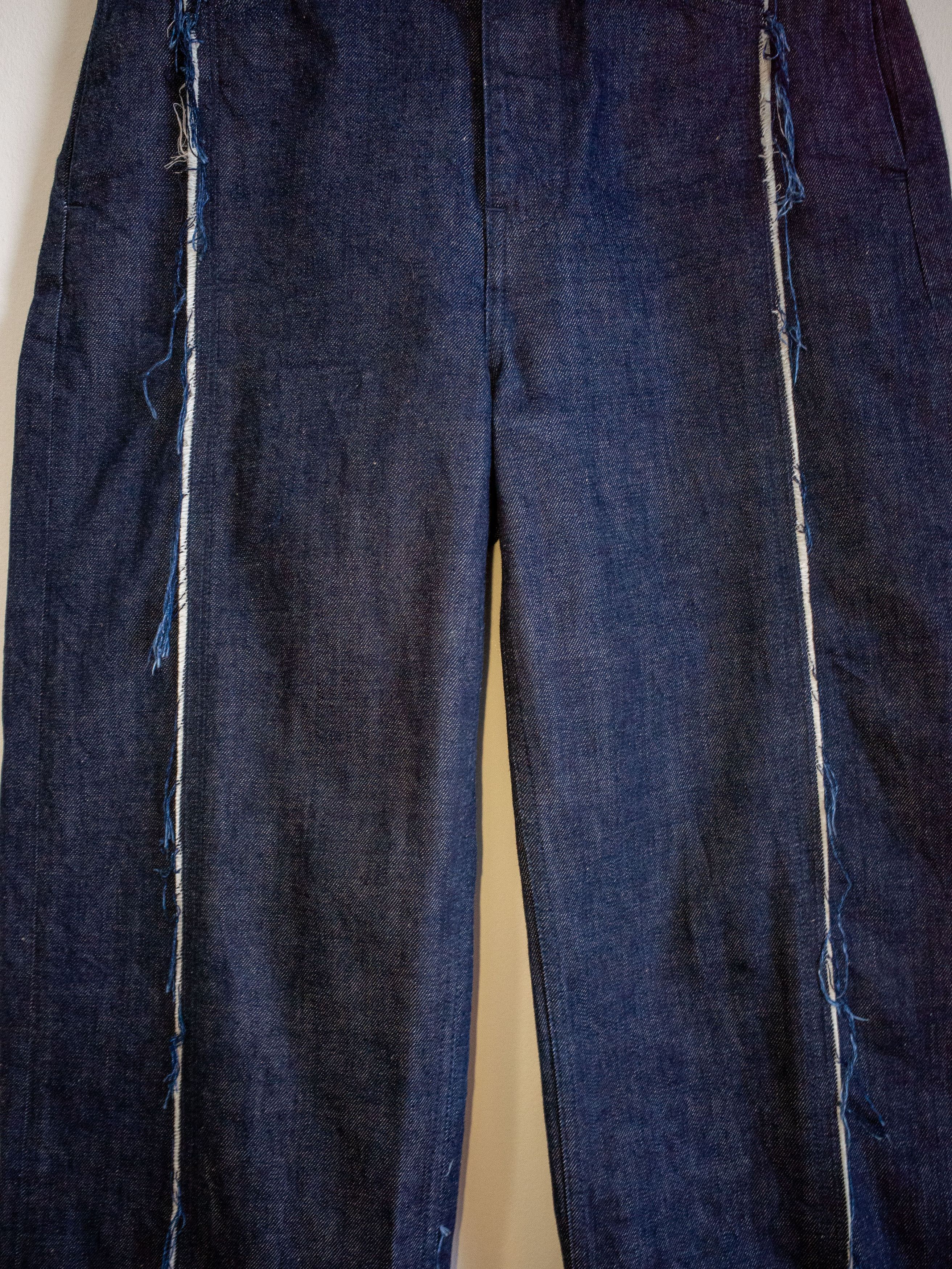 Vuja De Vuja Dé Amalia Straight Leg Raw Indigo Denim Size US 32 / EU 48 - 5 Thumbnail
