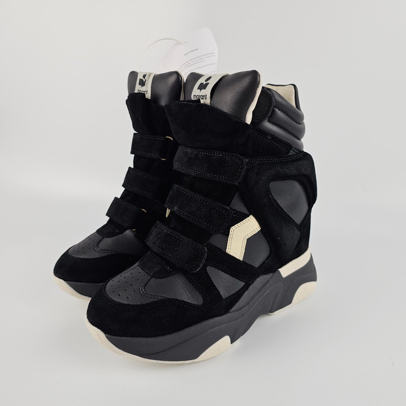 Isabel Marant Balskee Black Suede Sneakers New & Authentic (