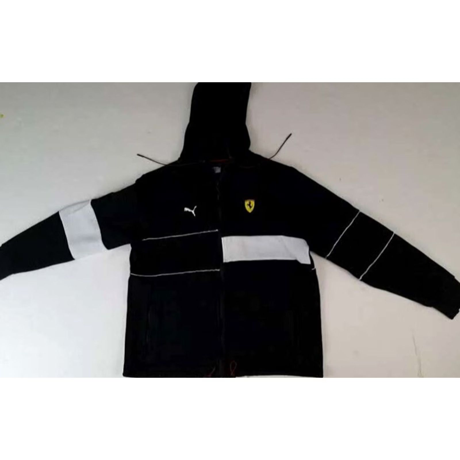 Puma VINTAGE PUMA Ferrari Sweatshirt Hoodie Woman Zip Up Black M Long Sleeve Regular Fit Size M / US 6-8 / IT 42-44 - 2 Thumbnail