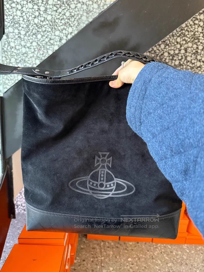 Vivienne Westwood Vivienne Westwood size os Patch suede hobo bag Size ONE SIZE - 1 Thumbnail