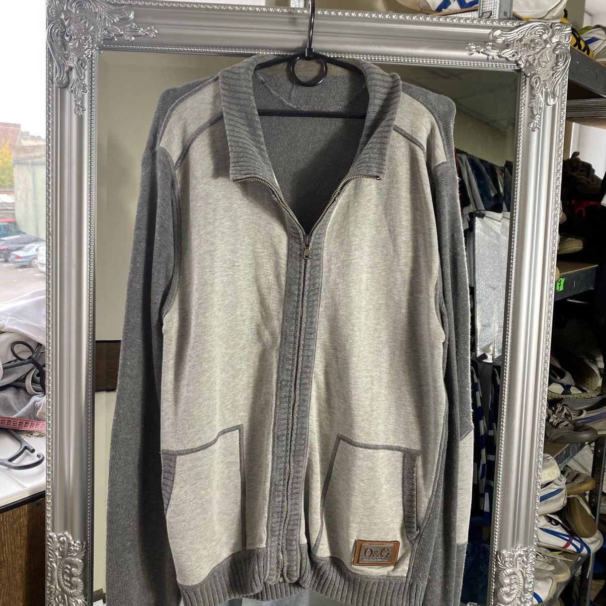 Dolce & Gabbana Vintage Dolce Gabbana Zip Up Knit Sweater Big Logo Dg Size US XL / EU 56 / 4 - 2 Thumbnail