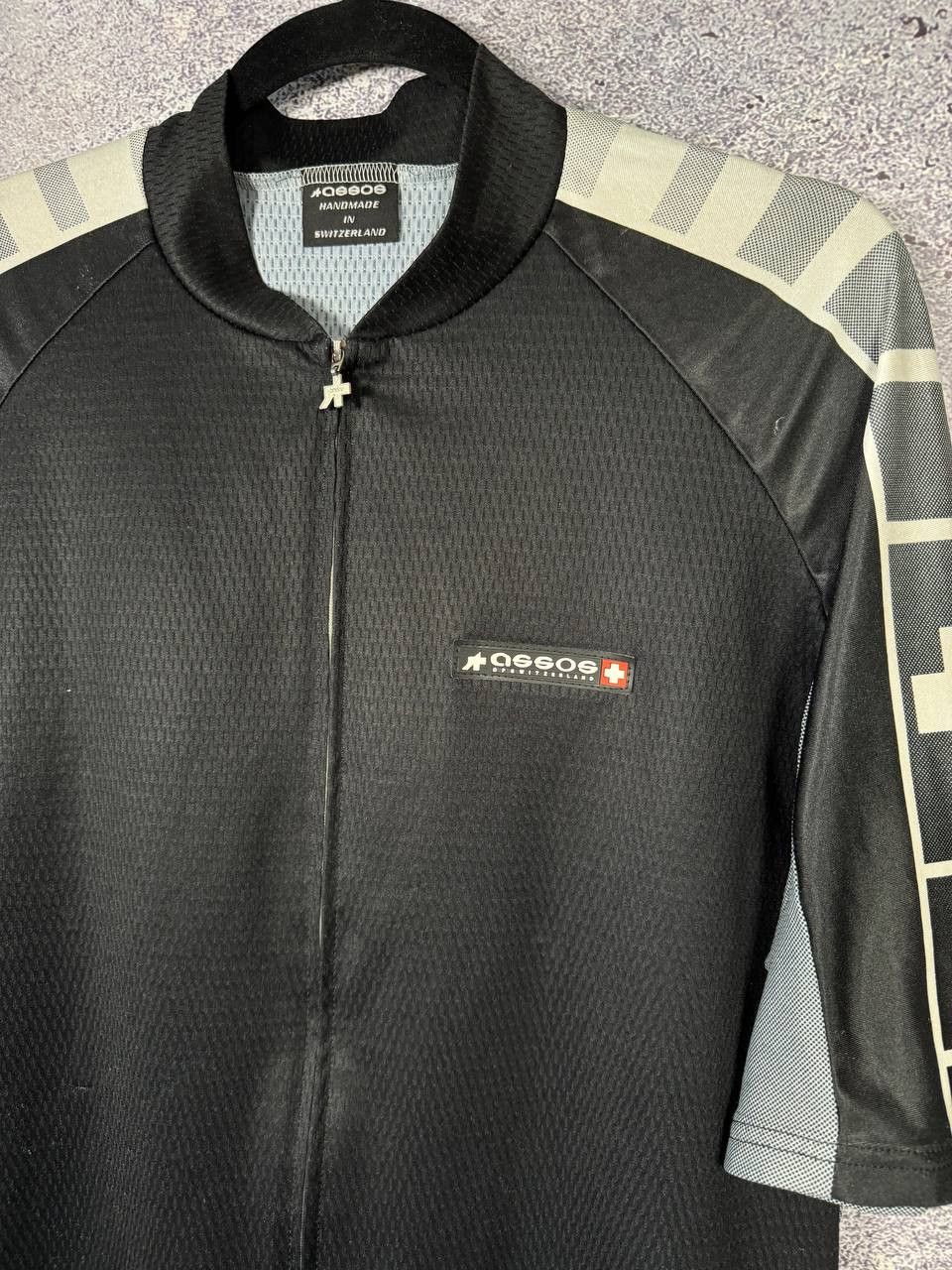 Vintage Vintage Assos of Switzerland black cycling jersey XL Size Size US XL / EU 56 / 4 - 6 Thumbnail