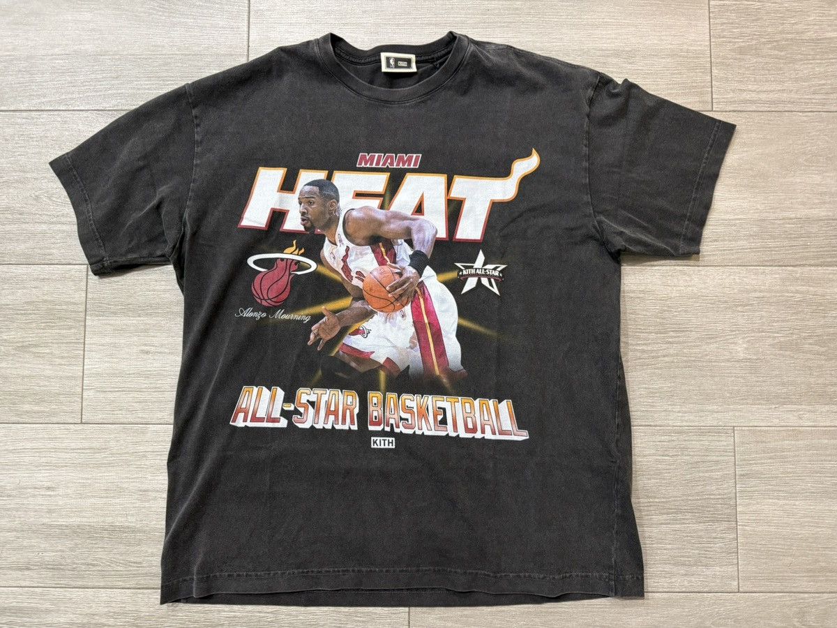 Kith × NBA KITH NBA All-Star Miami Heat Alonzo Mourning Vintage Tee L Size US L / EU 52-54 / 3 - 1 Thumbnail