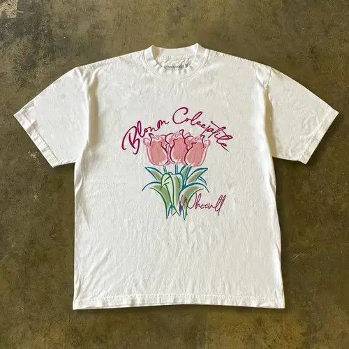 Other Washed vintage rose pattern loose cotton t-shirt Size US M / EU 48-50 / 2 - 3 Thumbnail